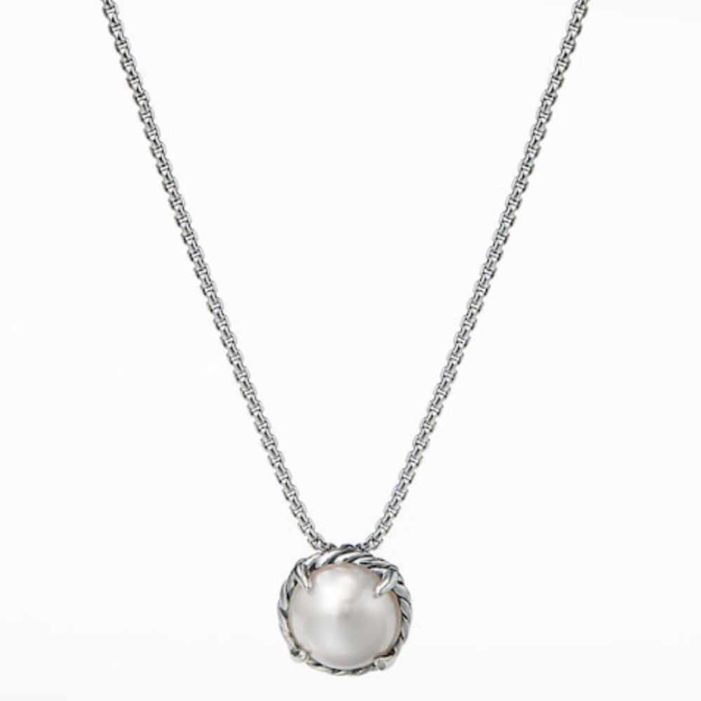 Chatelaine Pendant Necklace with Pearl